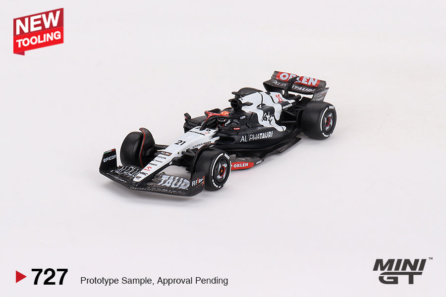 Mini GT 1/64 AlphaTauri AT04 #21 2023 F1 2023 Australian GP Nyck de Vries Black