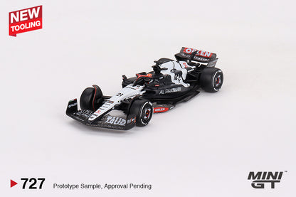 Mini GT 1/64 AlphaTauri AT04 #21 2023 F1 2023 Australian GP Nyck de Vries Black
