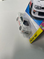 *Japan Card* Hot Wheels 1/64 '98 Subaru Impreza 22B-STI Version White - Damaged Card