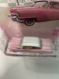 Greenlight 1/64 Hobby Exclusive 1955 Cadillac Fleetwood Series 60 Pink