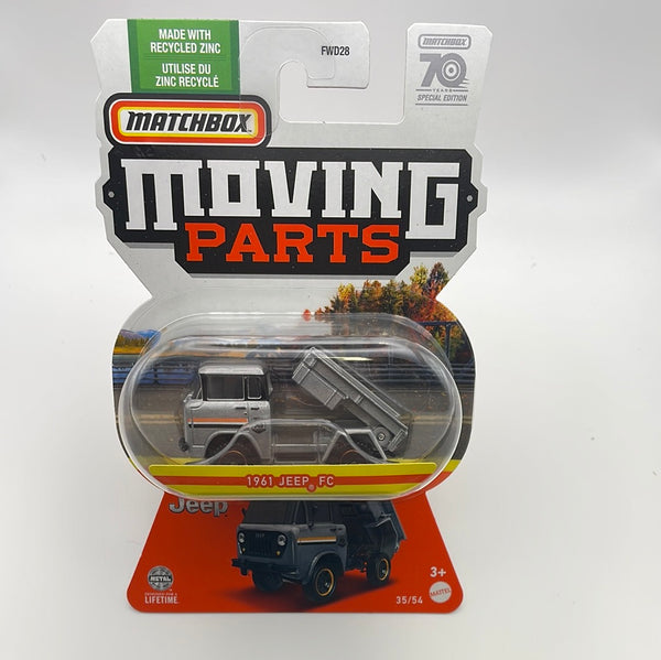 Matchbox 1/64 Moving Parts 1961 Jeep FC Silver