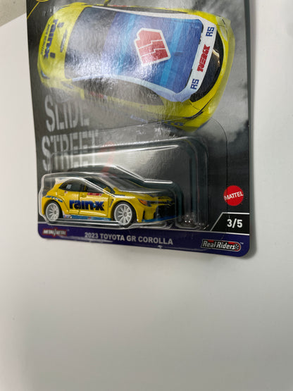 Hot Wheels 1/64 Car Culture 2023 Toyota GR Corolla Yellow (Slide Street 2 Series)