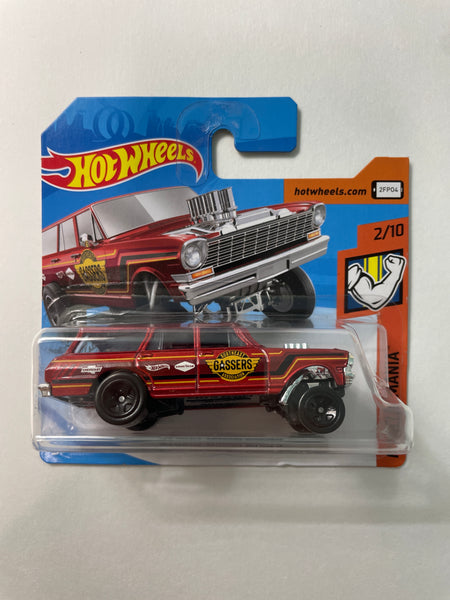 Hot Wheels 1/64 ‘64 Nova Wagon Gasser Short Card Red