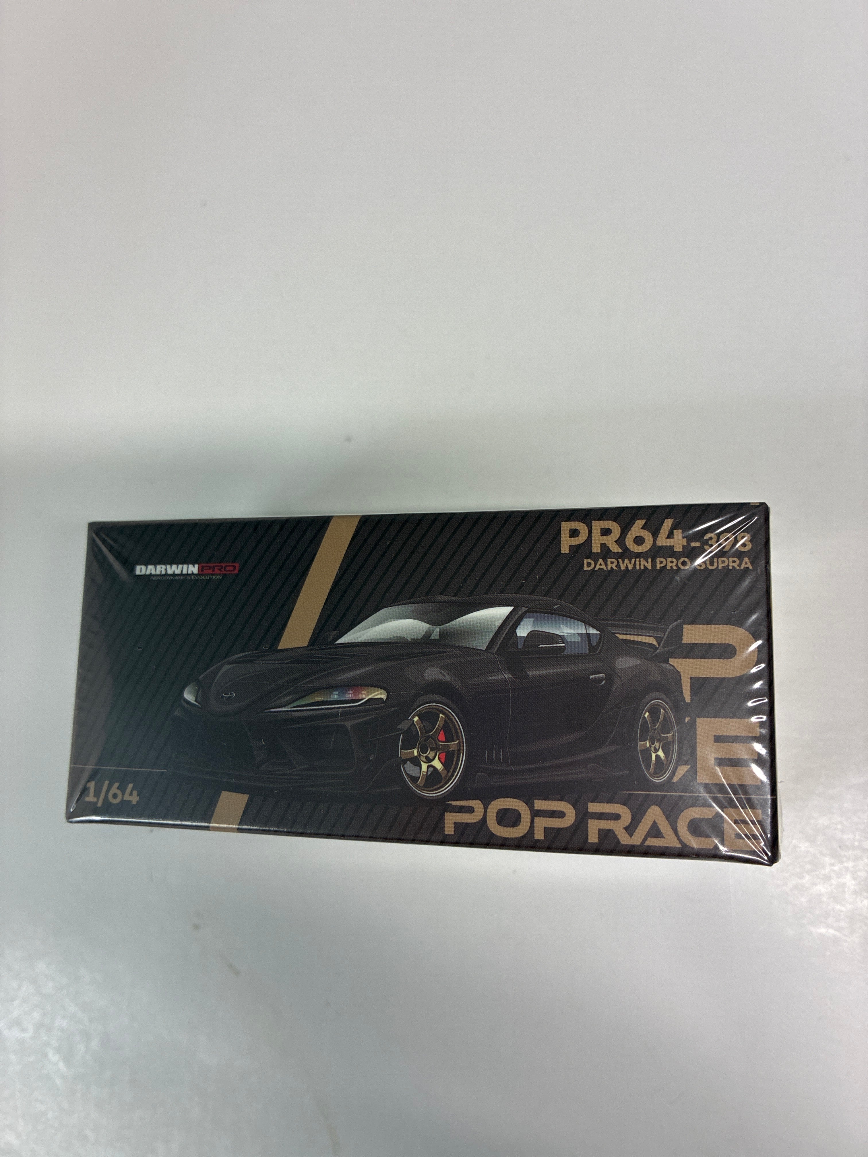 Pop Race 1/64 Darwin Pro Toyota Supra A90 Black Carbon - PR64-0398