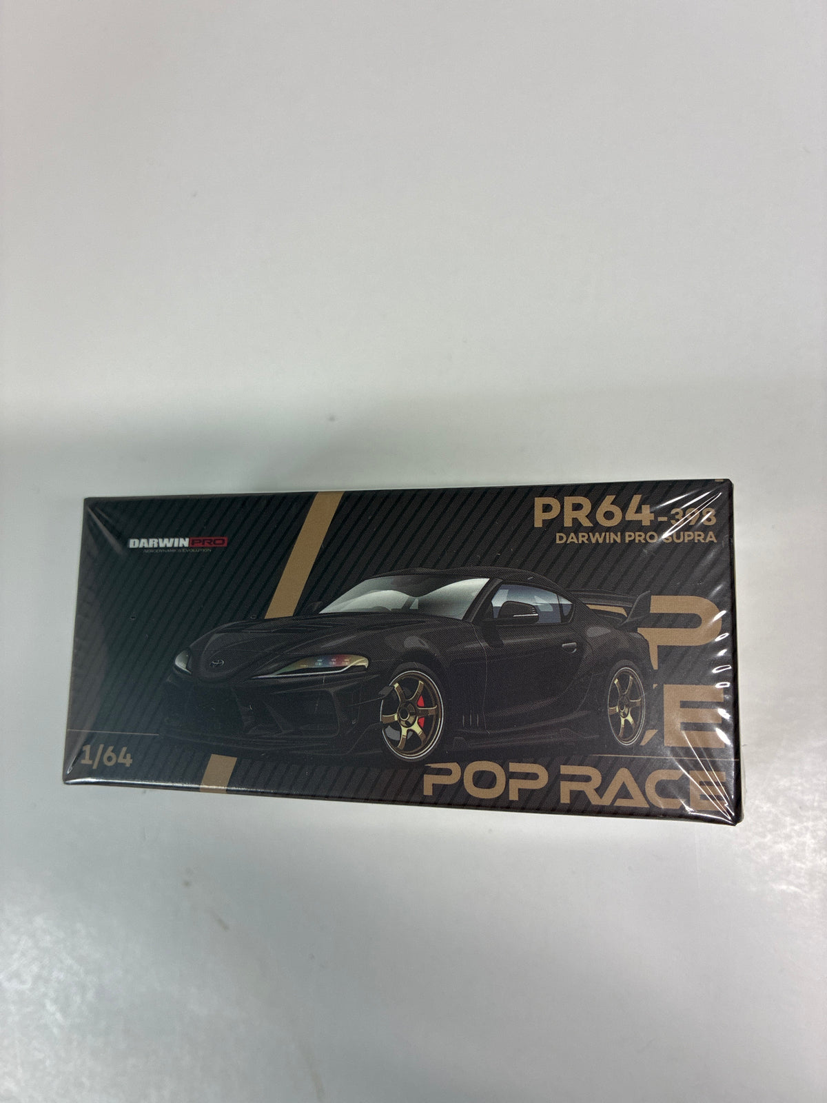 Pop Race 1/64 Darwin Pro Toyota Supra A90 Black Carbon - PR64-0398