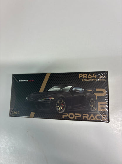 Pop Race 1/64 Darwin Pro Toyota Supra A90 Black Carbon - PR64-0398
