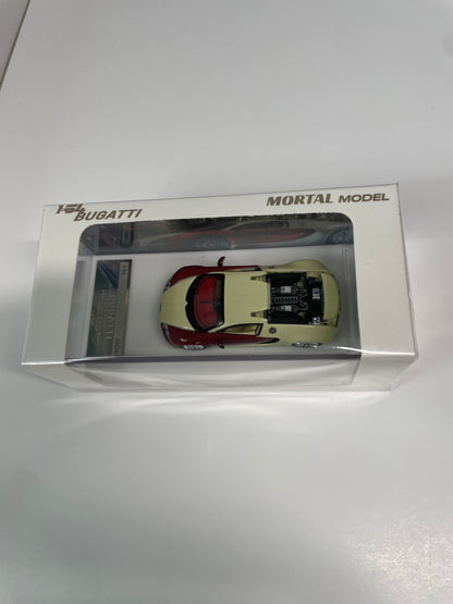 Mortal Model 1/64 2010 Bugatti Veyron 16.4 Super Sport Cream & Maroon