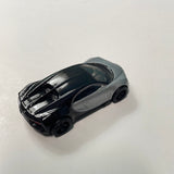 *Loose* Hot Wheels 1/64 Premium Car Culture 2 Pack ‘16 Bugatti Chiron Black & Grey