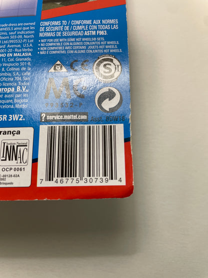 Hot Wheels 1/64 High Speed Wheels Track Stars Ballistik Red BDW25 - Damaged Box