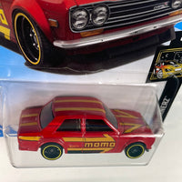 Hot Wheels 1/64 ‘71 Datsun 510 Momo Red - Damaged Box