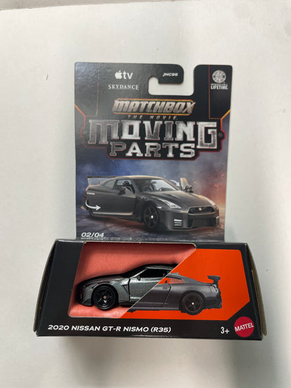 Matchbox 1/64 Moving Parts 2020 Nissan GT-R Nismo (R35) Grey - JND37 - Damaged Box