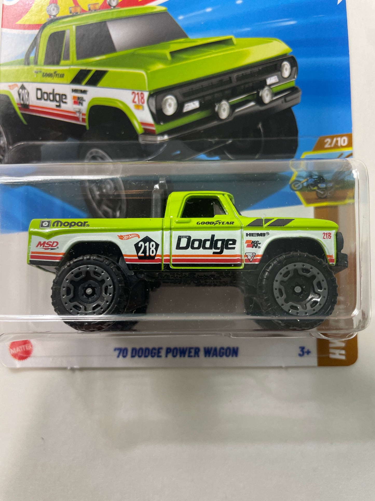 Hot Wheels 1/64 ‘70 Dodge Power Wagon Green