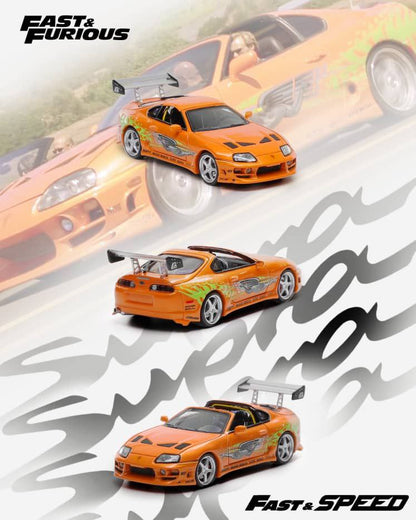Fast & Speed 1/64 Toyota Supra Fast & Furious Orange