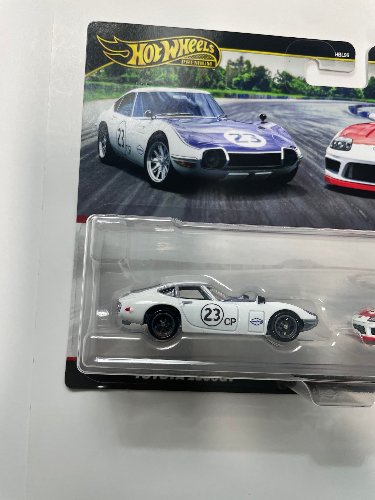 Hot Wheels 1/64 Premium Car Culture 2 Pack Toyota 2000GT & Toyota Supra White - JBL03