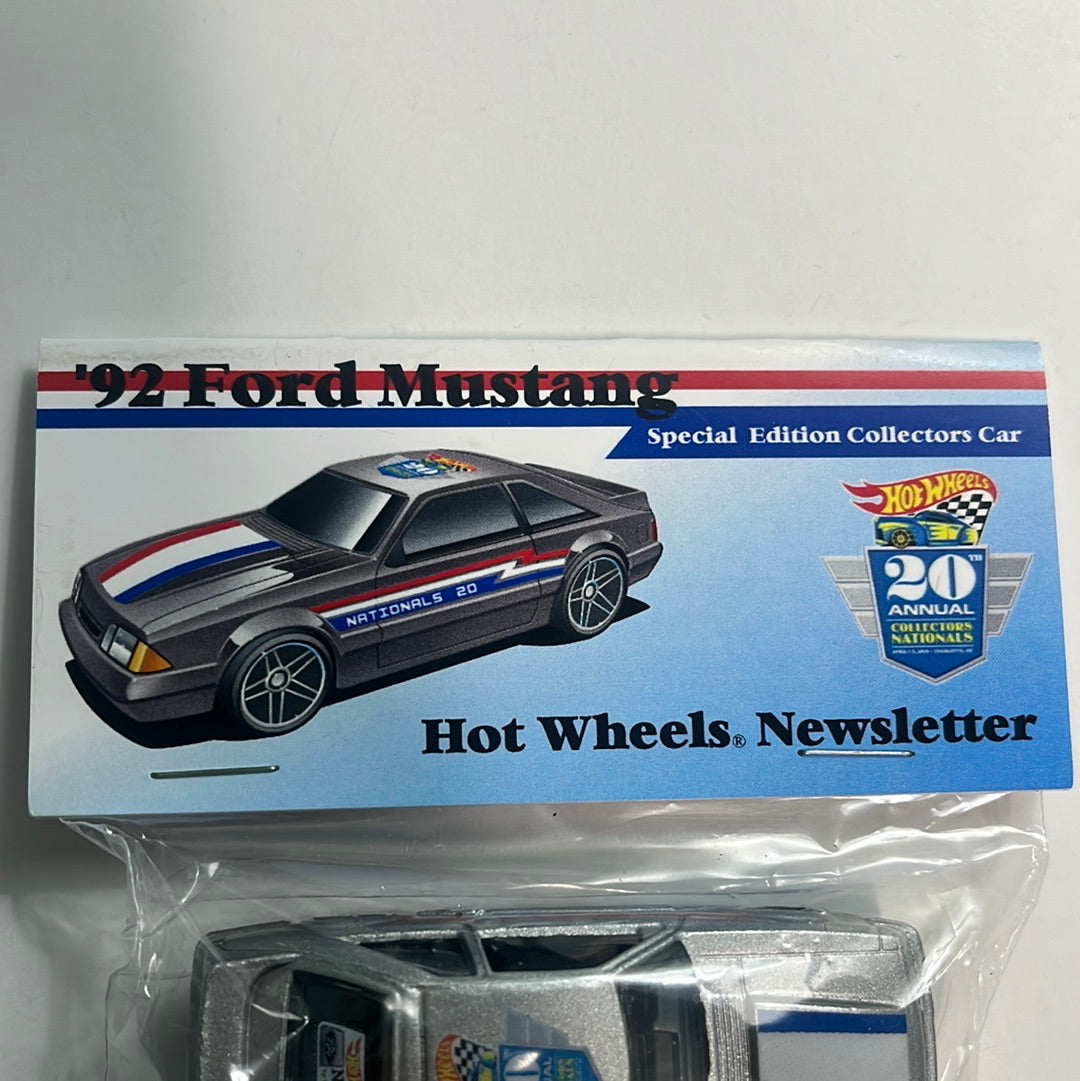 Hot Wheels Convention Newsletter ‘92 Ford Mustang Silver