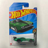 Hot Wheels 1/64 Count Muscula Green - Damaged Card