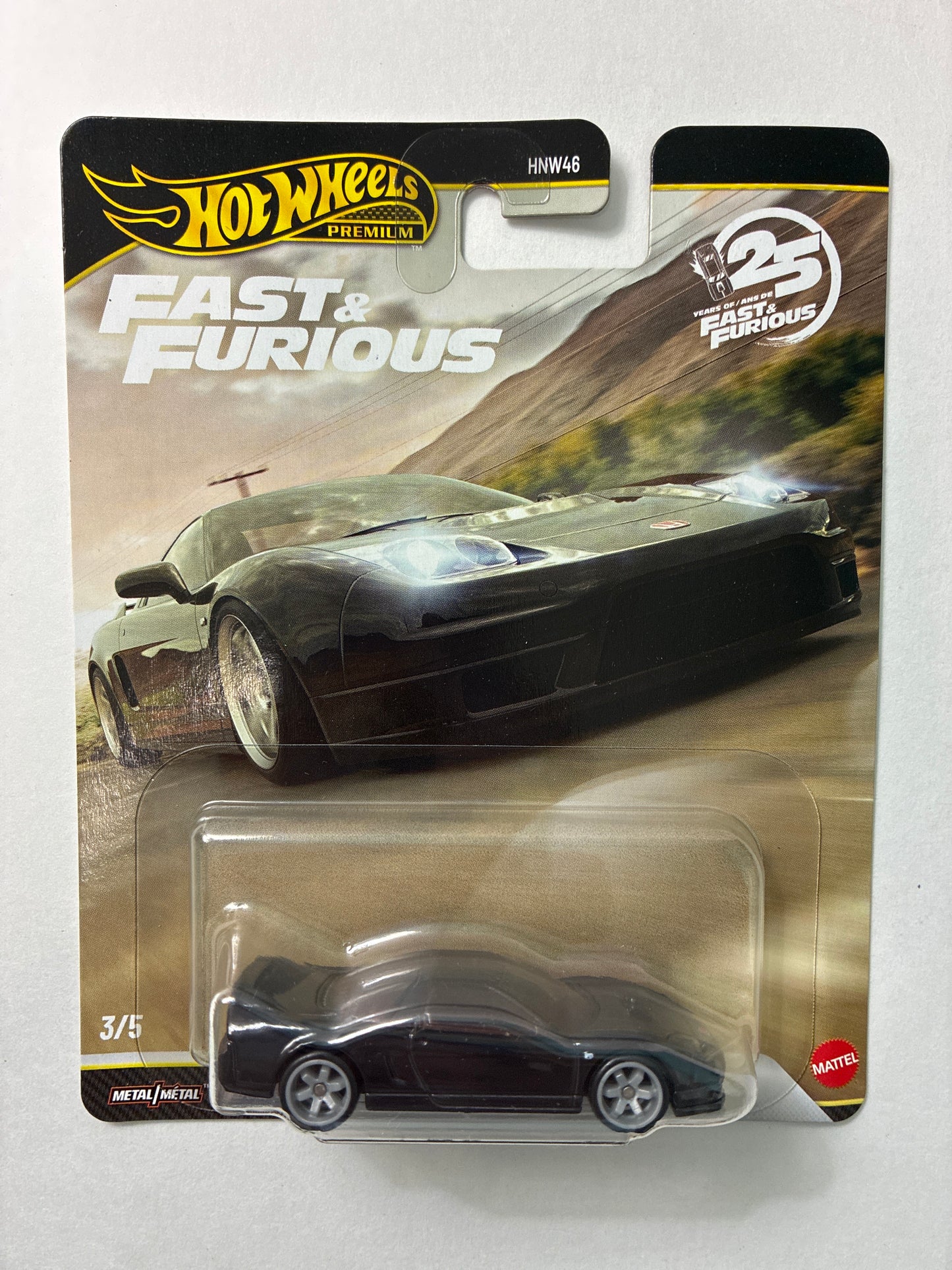 Hot Wheels 1/64 Fast & Furious 2026 Mix Q 2003 Honda NSX Type R Black - JHW75 - Damaged Box