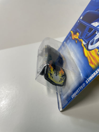 Hot Wheels 1/64 Corvette Stingray Black - Damaged Box
