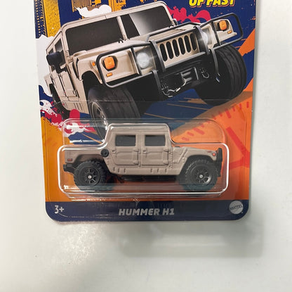 Hot Wheels 1/64 Fast And Furious HW Decades Of Fast Hummer H1 Beige