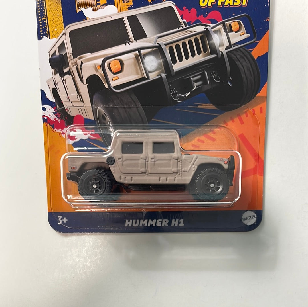 Hot Wheels 1/64 Fast And Furious HW Decades Of Fast Hummer H1 Beige - Damaged Card