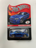 Hot Wheels 1/64 RLC Nissan Skyline GT-R ( BNR34) Blue