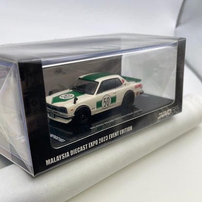 Inno64 1/64 Nissan Skyline 2000 GT-R (KPGC10) Malaysia Diecast Expo 2023 Event Edition White