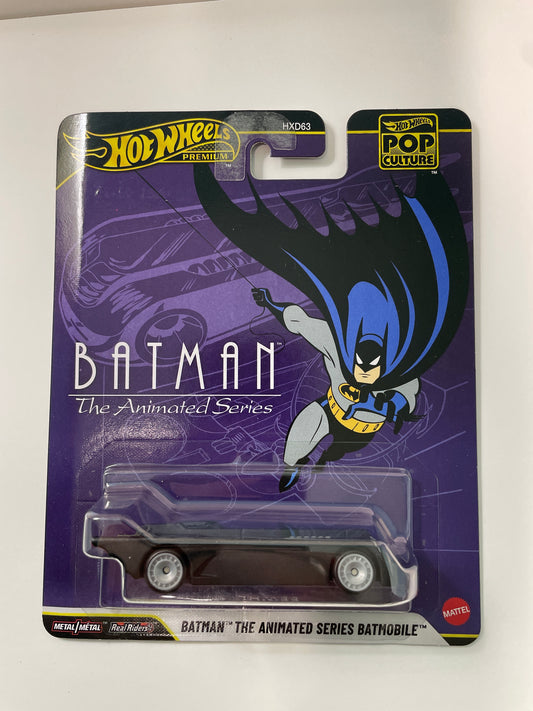 Hot Wheels 1/64 Pop Culture Batman The Animated Series Batmobile Black - JHW88 - Damaged Box
