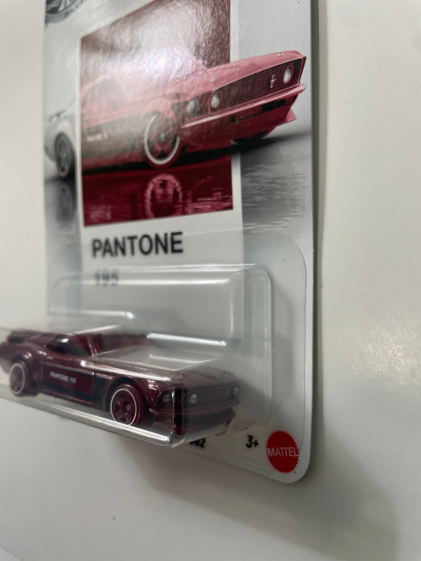 Hot Wheels 1/64 Silver Series Pantone 195 '69 Ford Mustang Boss 302 Red - JKY48