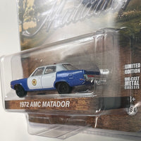 Greenlight 1/64 Hobby Exclusive 1972 AMC Matador Blue & White