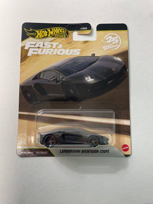 Hot Wheels 1/64 Fast & Furious Mix P Lamborghini Aventador Coupe Black - JHW77