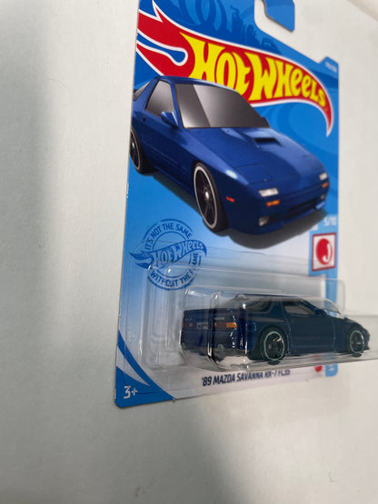 Hot Wheels 1/64 ´89 Mazda Savanna RX-7 FC3S Blue