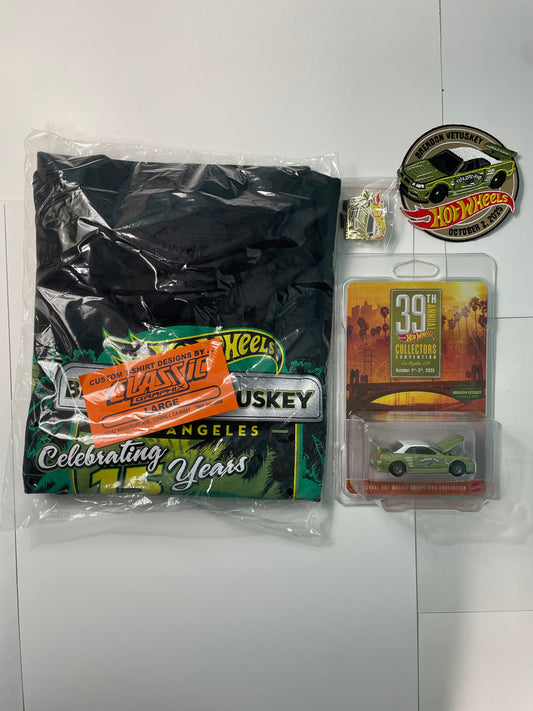 Hot Wheels 1/64 39th Annual Collectors Convention Los Angeles Brendon Vetuskey Set #605 Nissan Skyline GT-R BNR34 Green