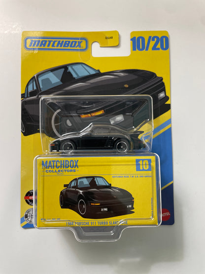 Matchbox Collectors 1/64 1988 Porsche 911 Turbo Slant Nose Black - JJV95