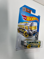 Hot Wheels 1/64 HW High School Bus Chrome - Damaged Card