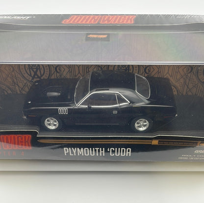 Greenlight 1/43 John Wick Chapter 4 Plymouth 'Cuda Black