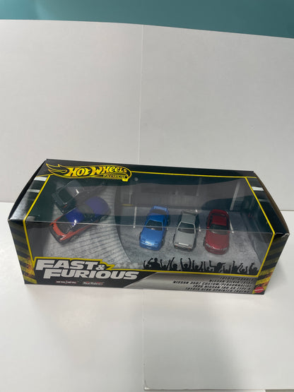 Hot Wheels 1/64 Premium Collector Car Culture Box Set Fast & Furious - JFL99 - Damaged Box