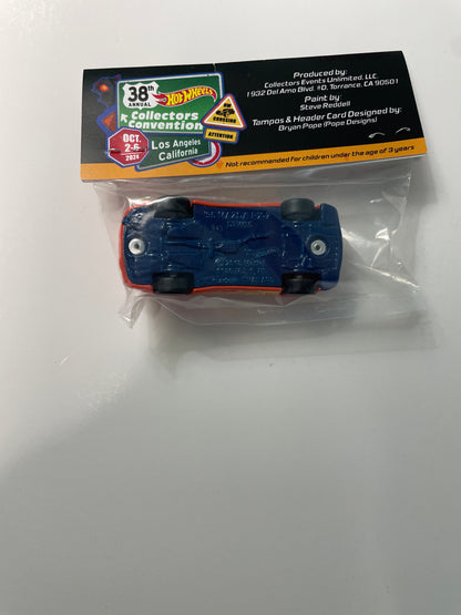 Hot Wheels 1/64 2024 Los Angeles California Convention Mazda RX-7 Dinner Baggie Car Orange