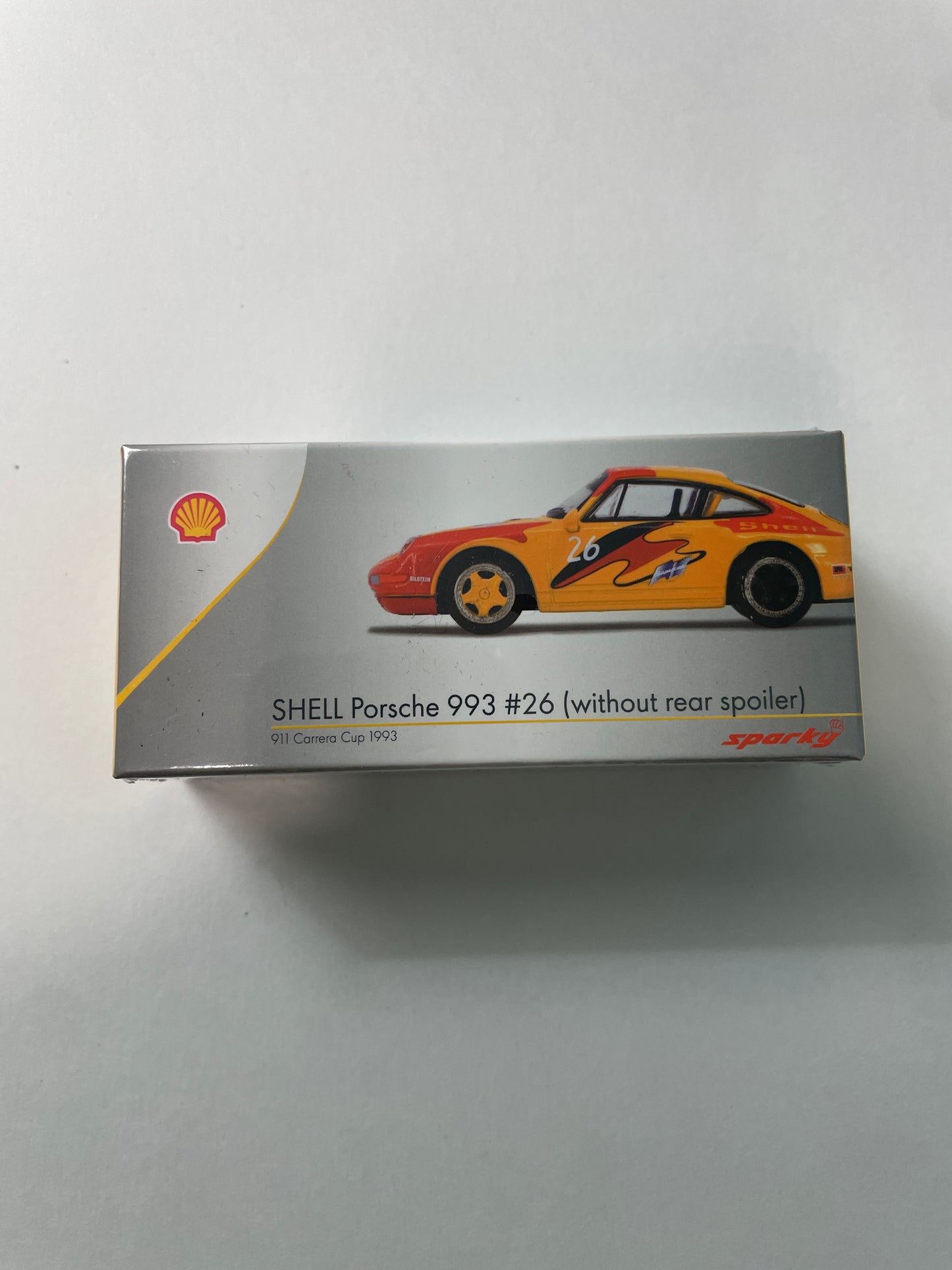 1/64 Tiny X Sparkmodel Shell Porsche 993 #26 (without rear spoiler) Red & Yellow