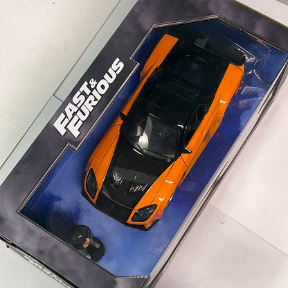 Jada 1/24 1995 Mazda RX-7 Widebody w/ Han Figure Tokyo Drift Fast and Furious - Damaged Box