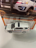 Matchbox 1/64 2016 Ford Interceptor Utility Police White