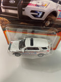 Matchbox 1/64 2016 Ford Interceptor Utility Police White