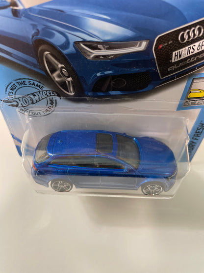 Hot Wheels 1/64 ‘17 Audi RS 6 Avant Blue