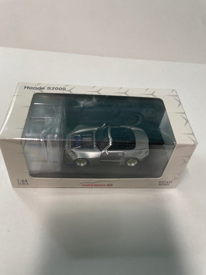 Rhino Model 1/64 Honda S2000 Silver