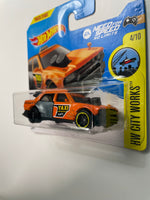 Hot Wheels 1/64 Time Attaxi Short Card Orange