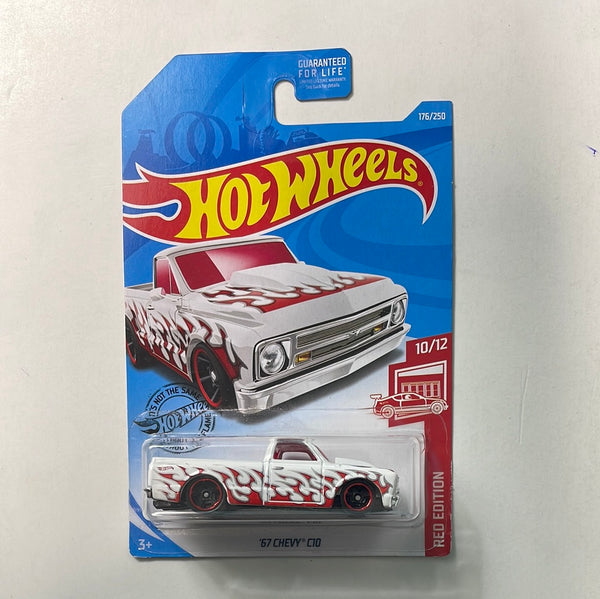 Hot Wheels Target Red ‘67 Chevy C10 White - Damaged Card