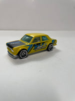 *Loose* Hot Wheels 1/64 Datsun Bluebird 510 Yellow & Blue