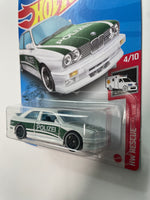 Hot Wheels 1/64 ‘92 BMW M3 Polizei White & Green - Damaged Card