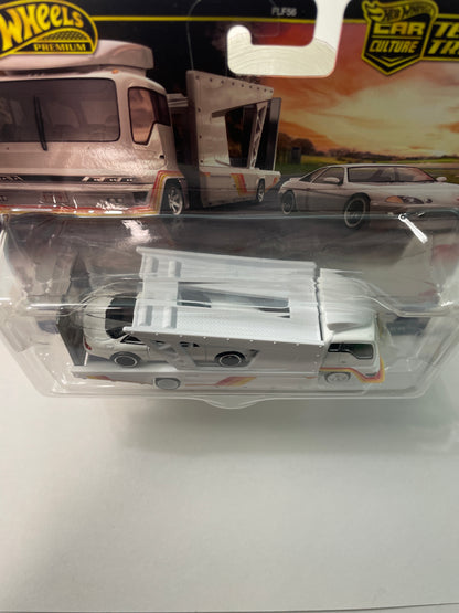 Hot Wheels 1/64 Car Culture Team Transport F Case Toyota Soarer w/ Kousoku Hauler White