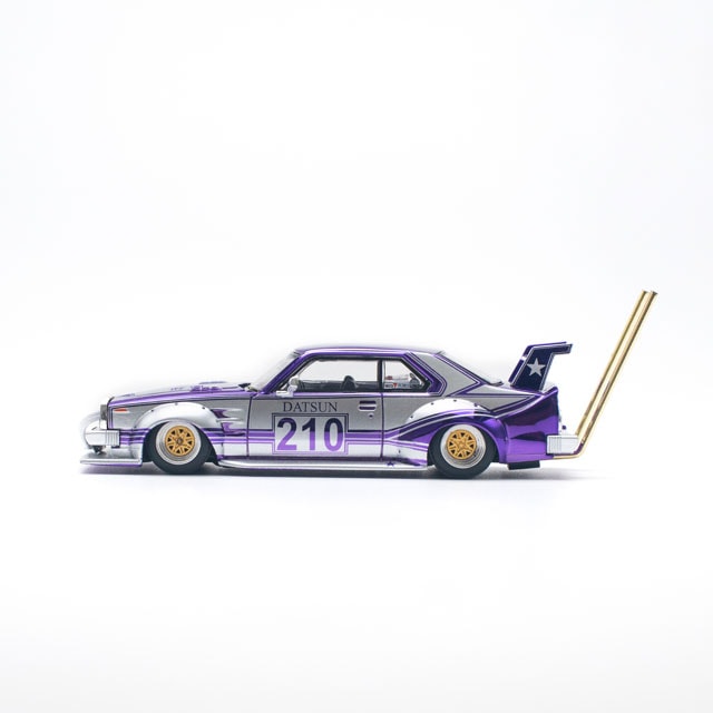 Pop Race 1/64 Nissan Skyline C210 Kaido Racer Bosozoku Style Purple
