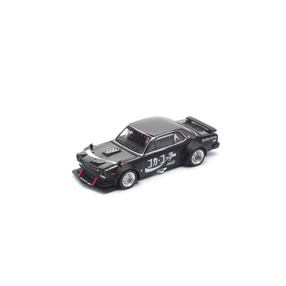 Pop Race 1/64 Nissan Skyline GT-R V8 Drift (Hakosuka) JP Coca-Cola Zero Sugar Black - PR64-0161